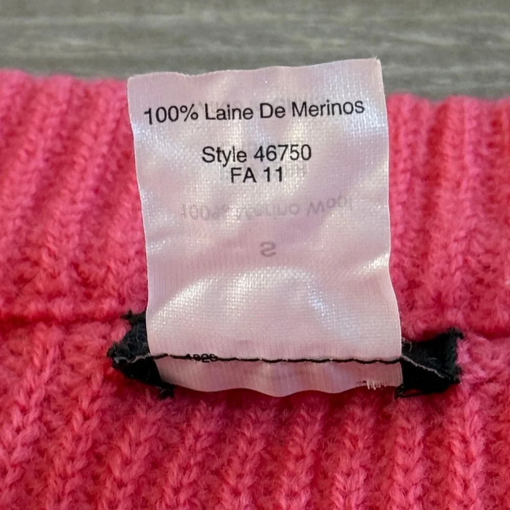 J. Crew Ribbed 100% Merino Wool Crew Neck Sweater (size S)